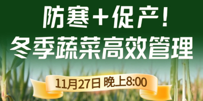 《细说农技》专家张宝林教冬季蔬菜防寒 + 促产高效管理，27 日晚 8 点！