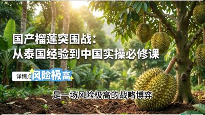 第一节：榴莲突围战：选址决策指南，告别赌运气，用硬指标圈定&ldquo;优生，课程：《国产榴莲突围战：从泰国经验到中国实操的8堂必修课（高阶实战版）》