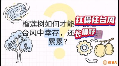 第四节：中国榴莲突围战：为生存重塑权型，抗台风矮化栽培与力学牵引，课程：《国产榴莲突围战：从泰国经验到中国实操的8堂必修课（高阶实战版）》