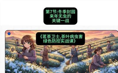 第07节：冬季封园&mdash;&mdash;来年无虫的关键一战，课程：《茗茶卫士&mdash;&mdash;茶叶病虫害绿色防控实战课》#识农AI
